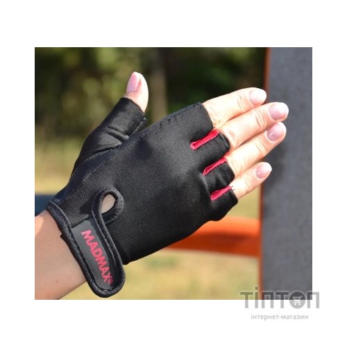 Рукавички для фітнесу MadMax MFG-251 Rainbow Rubine Red L (MFG-251-RED_L)