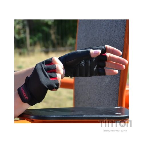 Рукавички для фітнесу MadMax MFG-251 Rainbow Rubine Red L (MFG-251-RED_L)