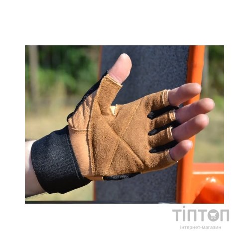Рукавички для фітнесу MadMax MFG-269 Professional Brown M (MFG-269-Brown_M)