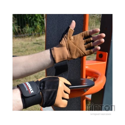 Рукавички для фітнесу MadMax MFG-269 Professional Brown XL (MFG-269-Brown_XL)