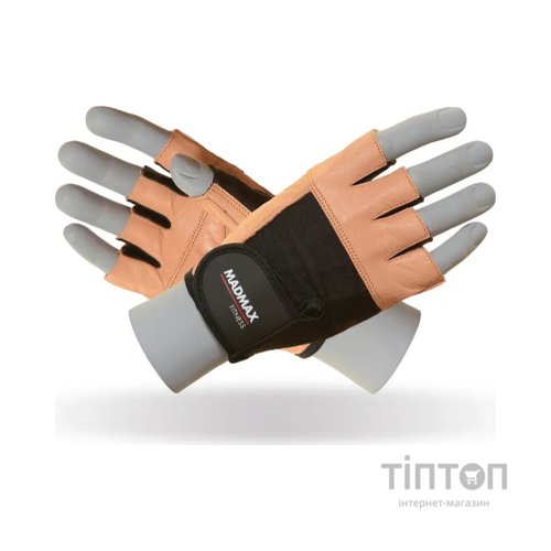 Рукавички для фітнесу MadMax MFG-444 Fitness Brown S (MFG-444-Brown_S)