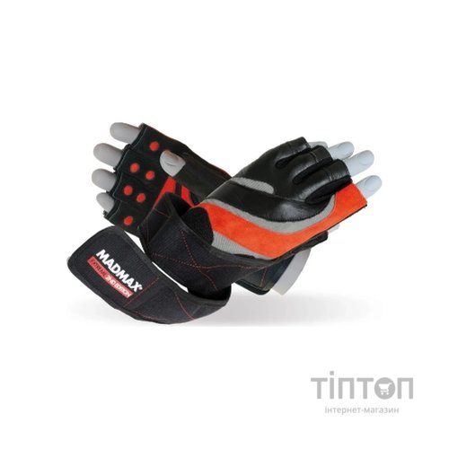 Рукавички для фітнесу MadMax MFG-568 Extreme 2nd edition Black/Red S (MFG-568_S)