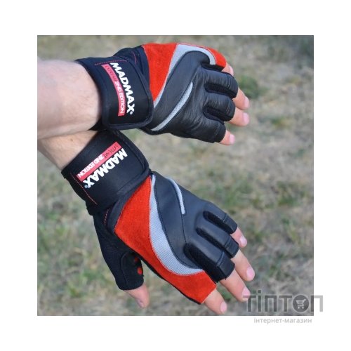 Рукавички для фітнесу MadMax MFG-568 Extreme 2nd edition Black/Red XL (MFG-568_XL)