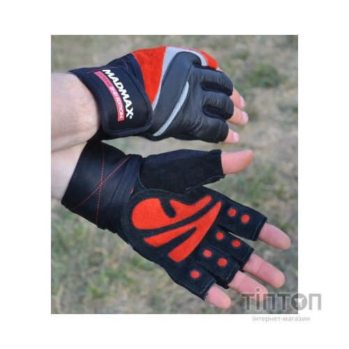 Рукавички для фітнесу MadMax MFG-568 Extreme 2nd edition Black/Red XL (MFG-568_XL)