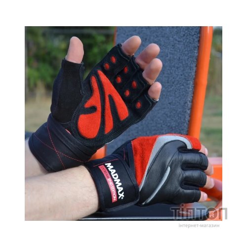 Рукавички для фітнесу MadMax MFG-568 Extreme 2nd edition Black/Red XXL (MFG-568_XXL)