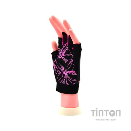 Рукавички для фітнесу MadMax MFG-770 Flower Power Gloves Black/Pink XS (MFG-770_XS)