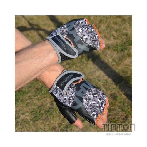 Рукавички для фітнесу MadMax MFG-831 Mti 83.1 Grey/Digital Camo S (MFG-831_S)