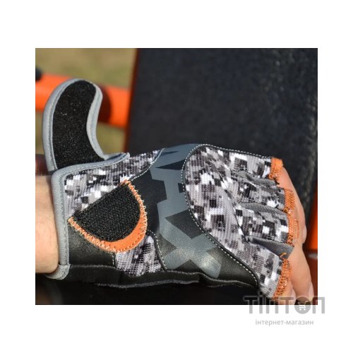 Рукавички для фітнесу MadMax MFG-831 Mti 83.1 Grey/Digital Camo S (MFG-831_S)