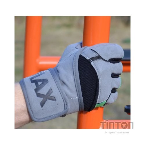 Рукавички для фітнесу MadMax MFG-860 Wild Grey/Green L (MFG-860_L)