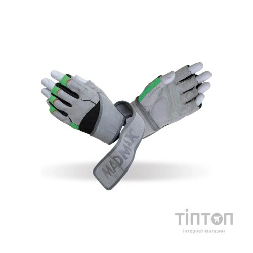 Рукавички для фітнесу MadMax MFG-860 Wild Grey/Green M (MFG-860_M)