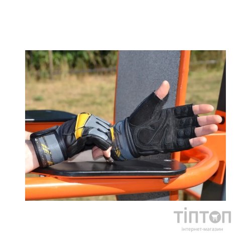 Рукавички для фітнесу MadMax MFG-880 Signature Black/Grey/Yellow XXL (MFG-880_XXL)