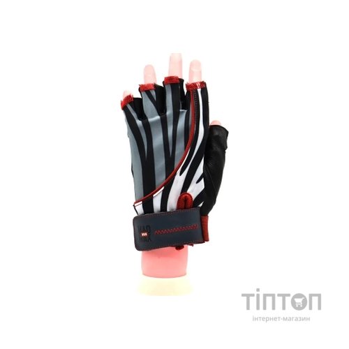 Рукавички для фітнесу MadMax MFG-911 Nine-eleven Zebra BW Zebra M (MFG-911-ZEB_M)