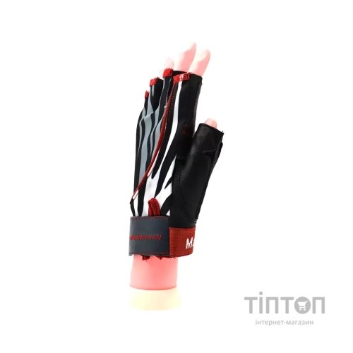 Рукавички для фітнесу MadMax MFG-911 Nine-eleven Zebra BW Zebra M (MFG-911-ZEB_M)