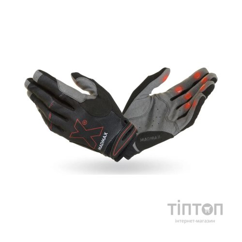 Рукавички для фітнесу MadMax MXG-103 X Gloves Black/Grey M (MXG-103-BLK_M)