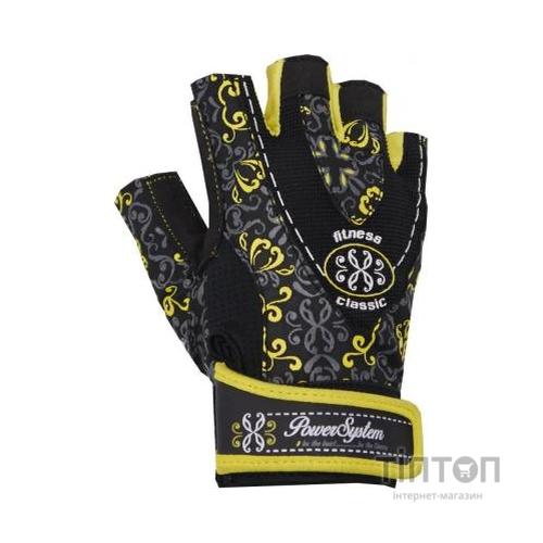 Рукавички для фітнесу Power System Classy Woman PS-2910 XS Yellow (PS_2910_XS_Black/Yellow)