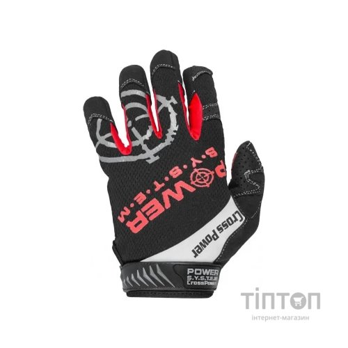 Рукавички для фітнесу Power System Cross Power PS-2860 Black/Red XL (PS-2860_XL_Black-red)