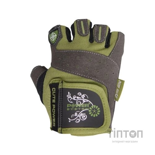 Рукавички для фітнесу Power System Cute Power PS-2560 Green S (PS-2560_S_Green)