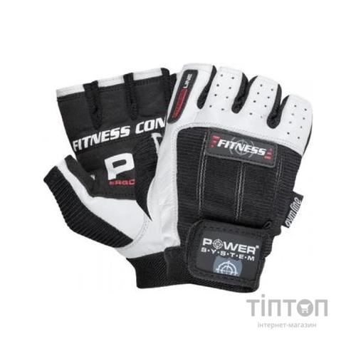 Рукавички для фітнесу Power System Fitness PS-2300 Black/White XS (PS-2300_XS_Black-White)