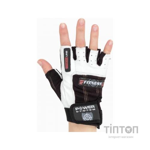 Рукавички для фітнесу Power System Fitness PS-2300 Black/White XS (PS-2300_XS_Black-White)