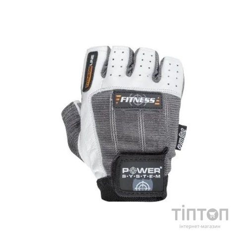 Рукавички для фітнесу Power System Fitness PS-2300 Grey/White S (PS-2300_S_Grey-White)