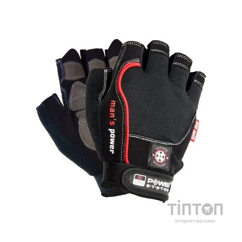 Рукавички для фітнесу Power System Mans Power PS-2580 Black M (PS-2580_M_Black)