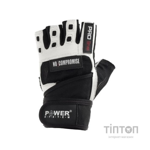 Рукавички для фітнесу Power System No Compromise PS-2700 Black/White XL (PS-2700_XL_Black-White)