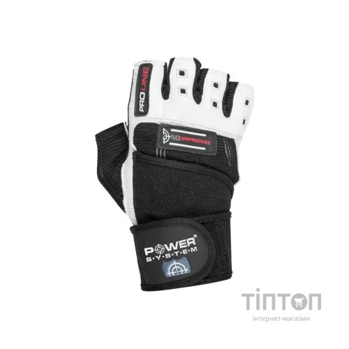 Рукавички для фітнесу Power System No Compromise PS-2700 Black/White XL (PS-2700_XL_Black-White)