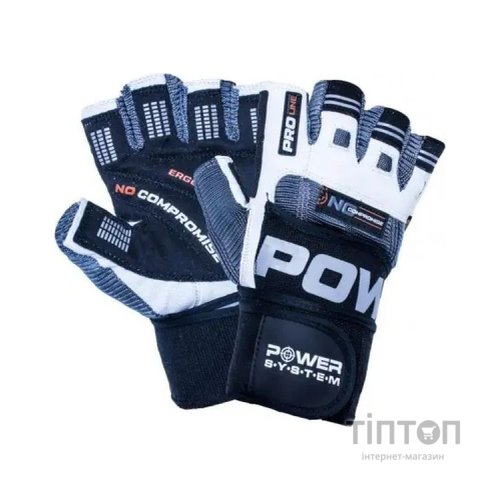 Рукавички для фітнесу Power System No Compromise PS-2700 Grey/White M (PS-2700_M_Grey-White)