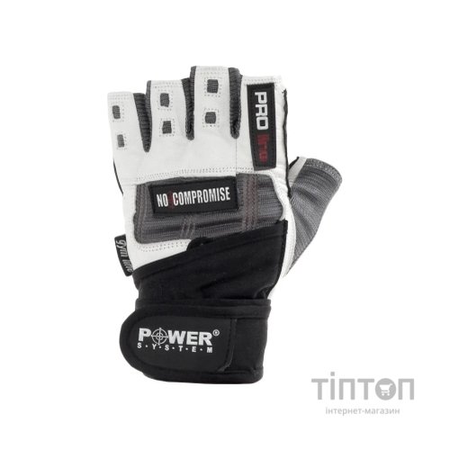 Рукавички для фітнесу Power System No Compromise PS-2700 Grey/White M (PS-2700_M_Grey-White)