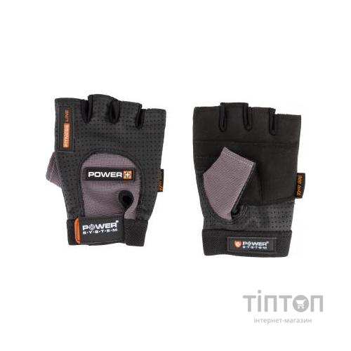 Рукавички для фітнесу Power System Power Plus PS-2500 Black/Grey S (PS-2500_S_Black-grey)