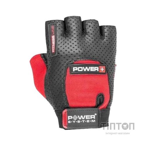 Рукавички для фітнесу Power System Power Plus PS-2500 Black/Red L (PS-2500_L_Black-red)