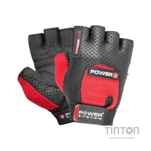 Рукавички для фітнесу Power System Power Plus PS-2500 Black/Red M (PS-2500_M_Black-red)