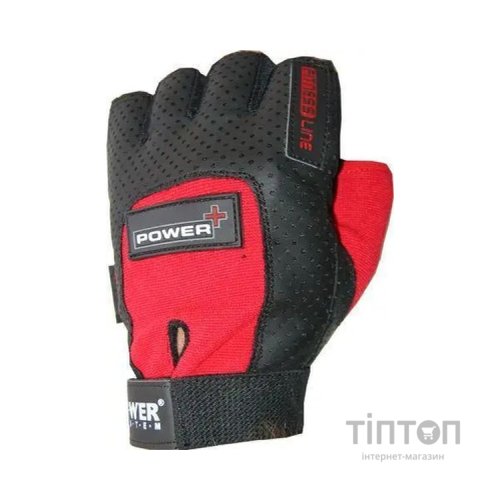 Рукавички для фітнесу Power System Power Plus PS-2500 Black/Red M (PS-2500_M_Black-red)