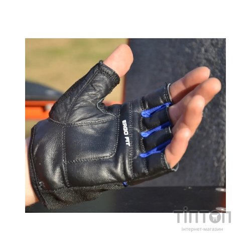 Рукавички для фітнесу PowerPlay 9058 Thunder чорно-сині M (PP_9058_M_Thunder)