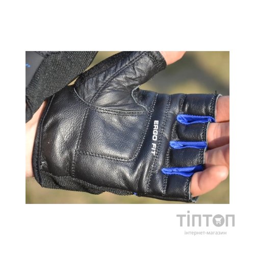 Рукавички для фітнесу PowerPlay 9058 Thunder чорно-сині M (PP_9058_M_Thunder)