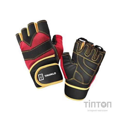 Рукавички для фітнесу Tavialo Men L Black-Red-Yellow (189203008)
