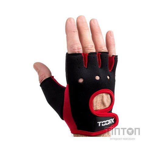 Рукавички для фітнесу Toorx Neoprene AHF-042 Neri/Rossi XL (932100)