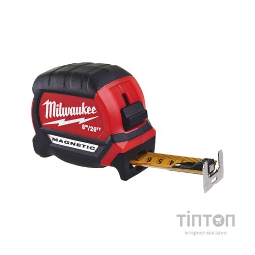 Рулетка Milwaukee магнітна GEN III 8м(26ft)/27мм (4932464603)