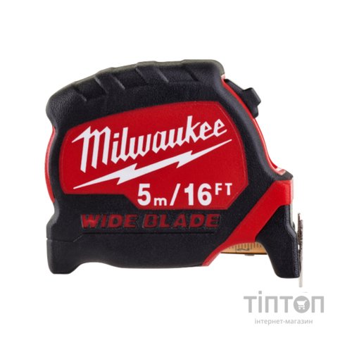Рулетка Milwaukee Премиум 3 широким полотном 5м(16ft)/33мм, футова (4932471817)