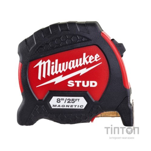 Рулетка Milwaukee STUD GEN II 8M(25ае)/33мм, футова (4932471629)