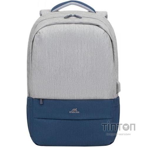 RivaCase 7567 (Grey/ Dark Blue)