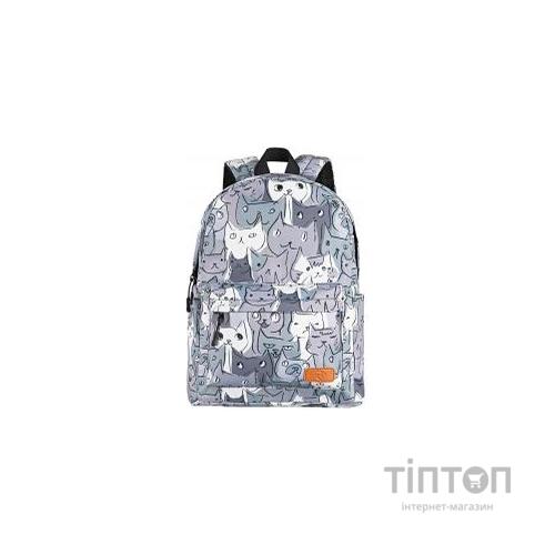 Рюкзак для ноутбука 2E 13" TeensPack Cats, grey (2E-BPT6114GC)