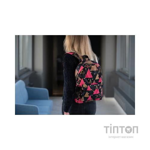 Рюкзак для ноутбука 2E 13" TeensPack Triangles, black (2E-BPT6114BK)