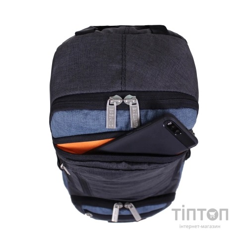 Рюкзак для ноутбука Bagland 15.6" Granite 23L black/gray 0012069 (7072175)