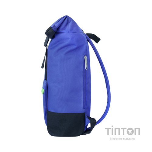 Рюкзак для ноутбука Bagland 15" Holder 25L, roll top, 0051666, blue/black (1065919121)