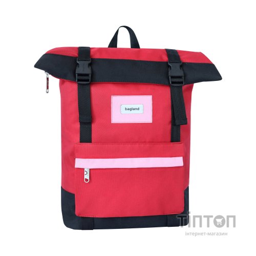 Рюкзак для ноутбука Bagland 15" Holder 25L, roll top, 0051666, red/black (1065919120)