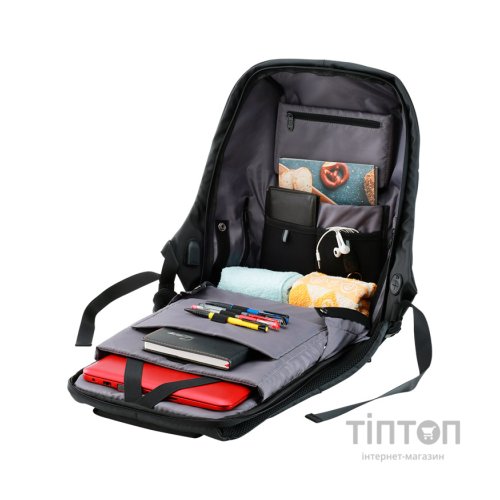 Рюкзак для ноутбука Canyon 15.6" BP-9 Anti-theft backpack, Black/Grey (CNS-CBP5BG9)