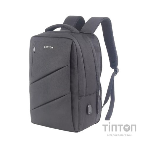 Рюкзак для ноутбука Canyon 15.6" BPE-5 Urban, USB, 12-18L, Grey (CNS-BPE5GY1)