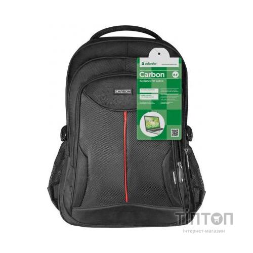 Рюкзак для ноутбука Defender 15.6" Carbon black (26077)