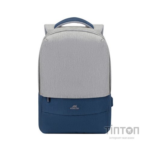 Рюкзак для ноутбука RivaCase 15.6" 7562 Anti-theft, water-repellent, Grey / Dark Blue (7562Grey/DarkBlue)